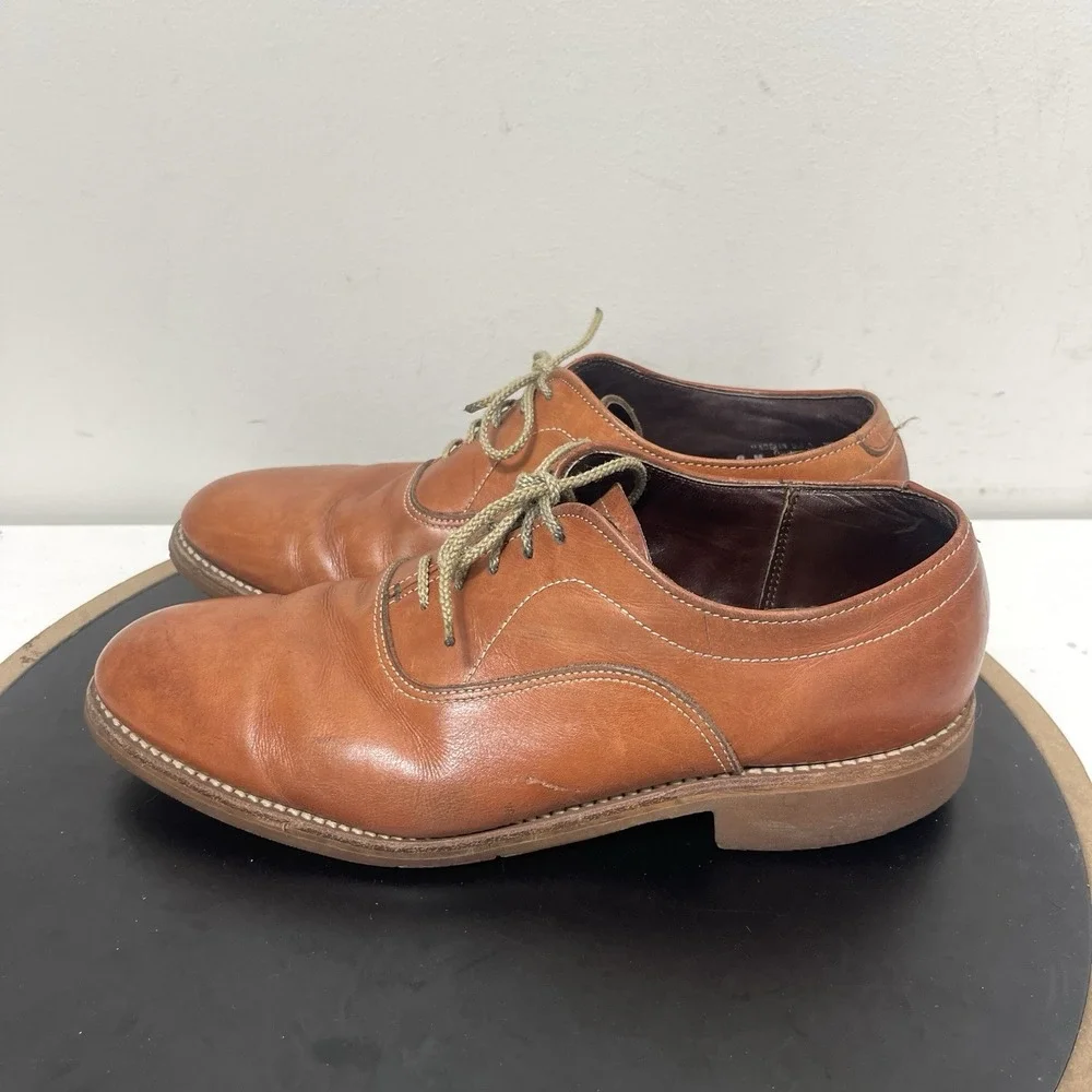 Dexter Beacon Hill Oxford Men 9 Regular Lace Up Tan Brown Leather Classic Casual